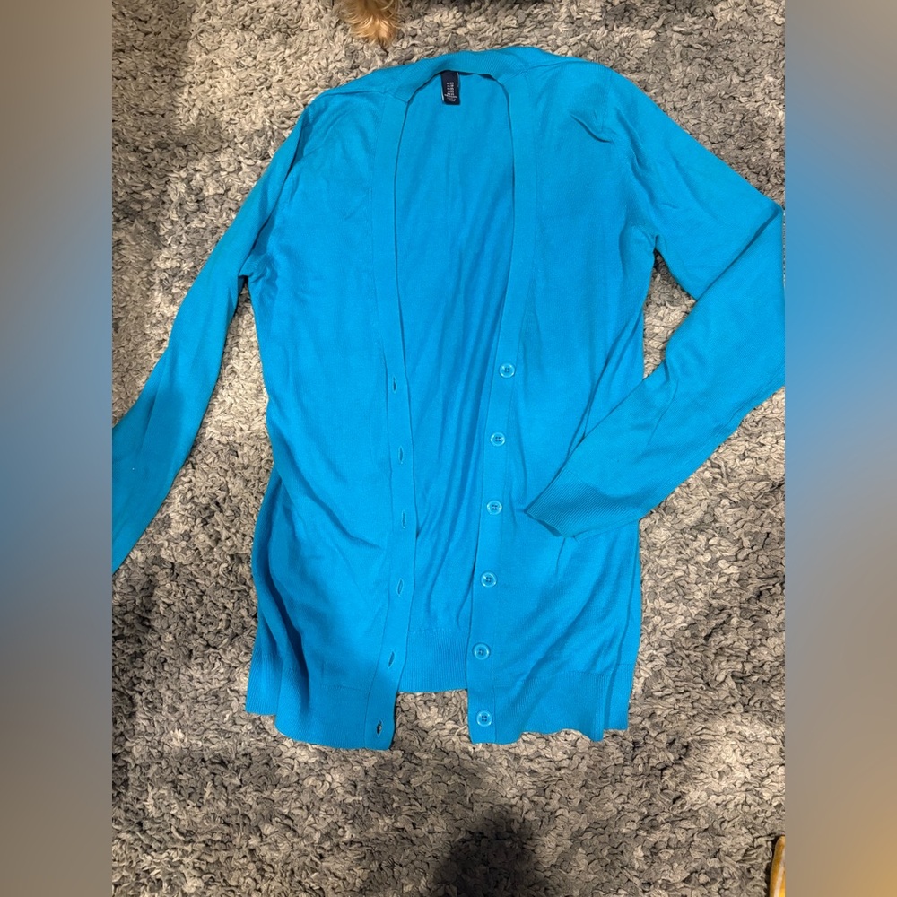 GAP Blue Knit Cardigan